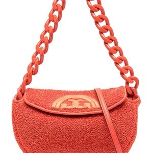 Tory Burch Red Chain Strap Shoulder Bag